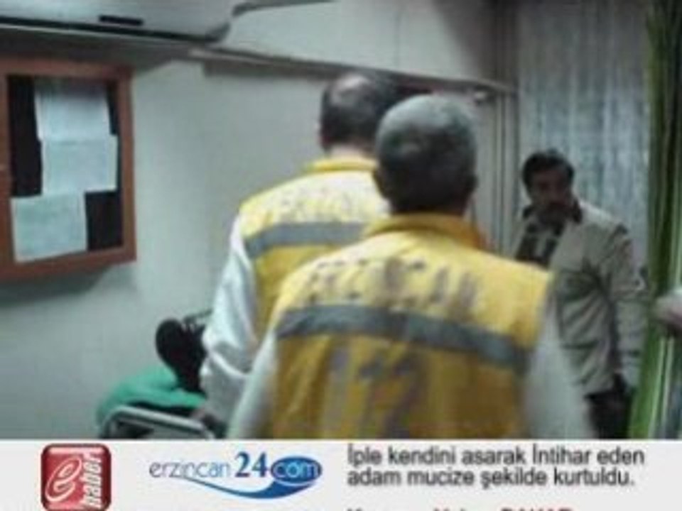Erzincan Intihar girişimi mucize kurtuluş