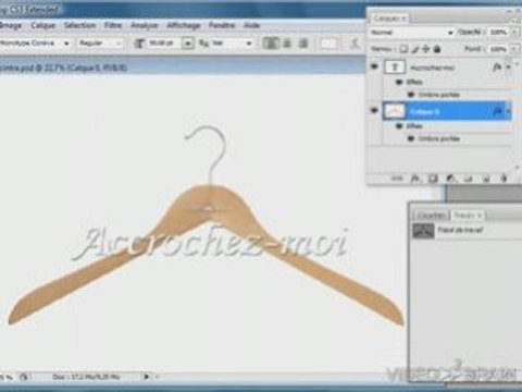 Photoshop CS3 : Mon effet sur un calque n'est pas visible