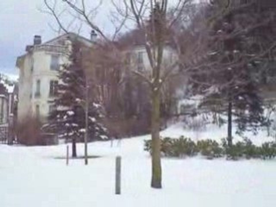 Le parc Fenestre sous la neige