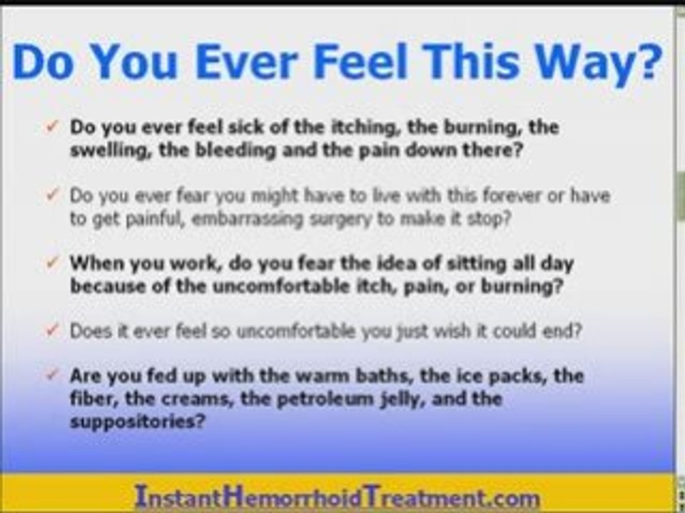 How To Get Rid Of Hemorrhoids