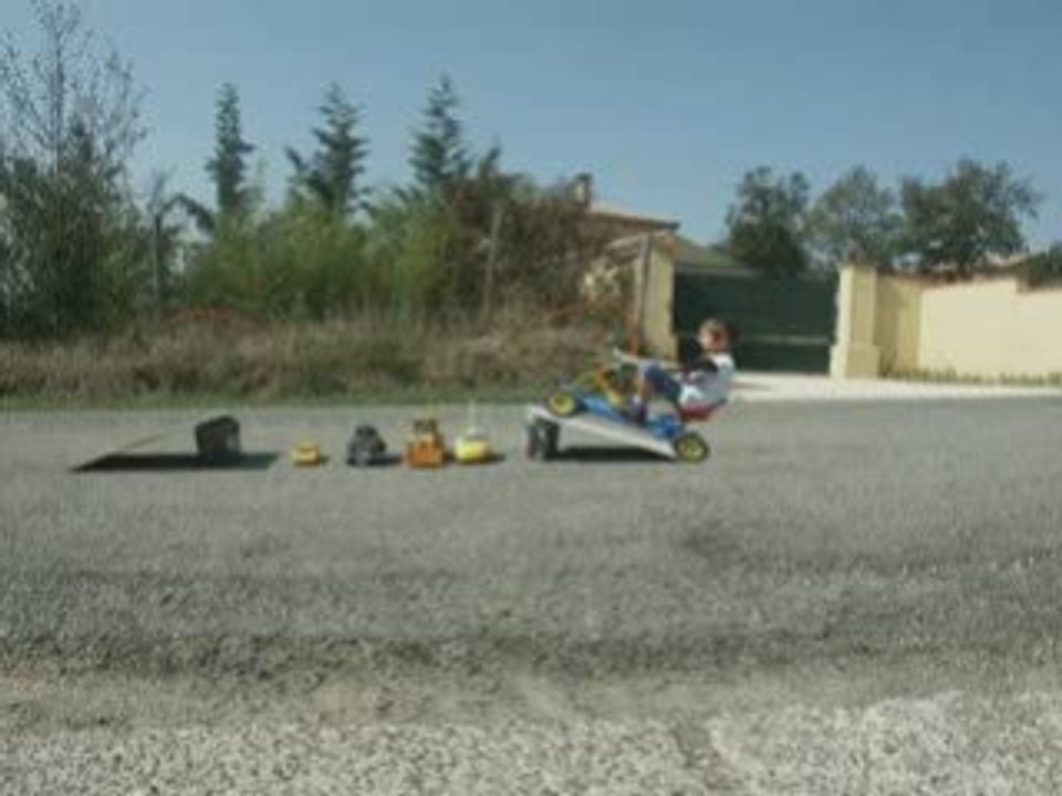 Mel sur le kart