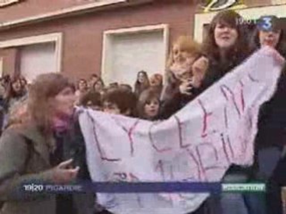 Blocus Réforme Darcos @ St Rémi sur France 3 [15.12.08]
