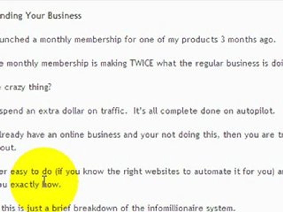 Info Millionaire - Secret Access