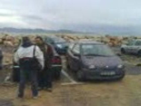 Dégats aprés la tempète parking de la tasse