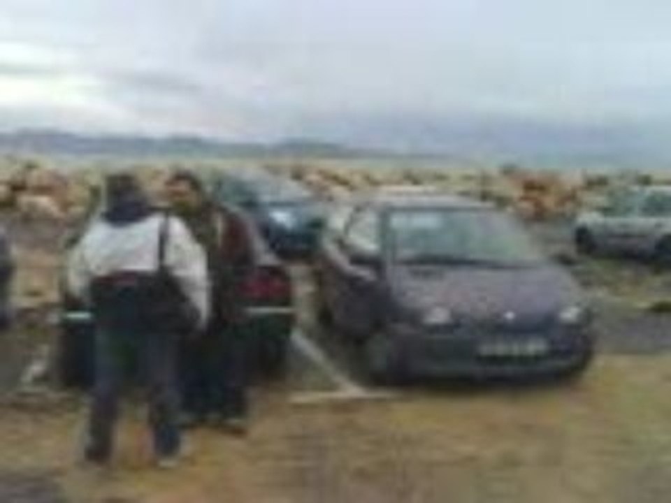 Dégats aprés la tempète parking de la tasse