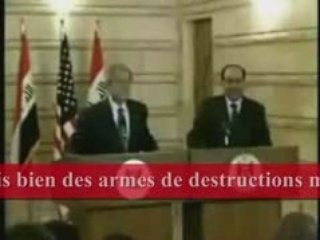 Bush évite un missile scud pointure 43