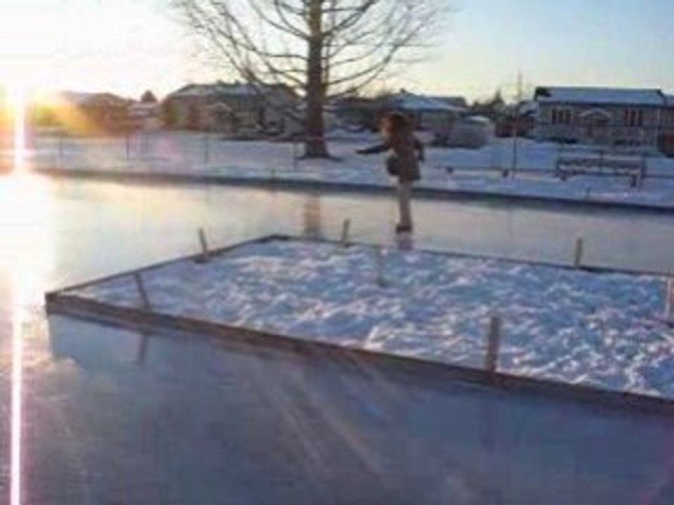 Premiers coups de patins