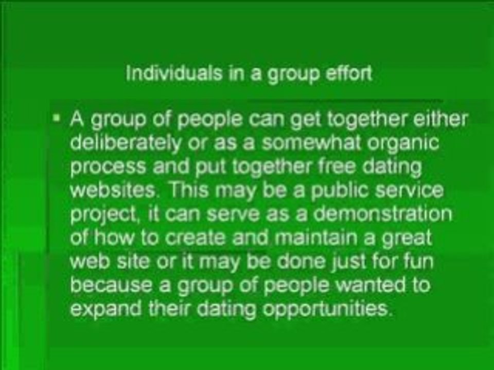 Free Dating Websites - Who Pays For the Web Sites Even If It