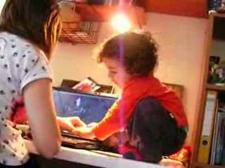 Sanyo22 265 ablasını PC başında rahatsız ederken