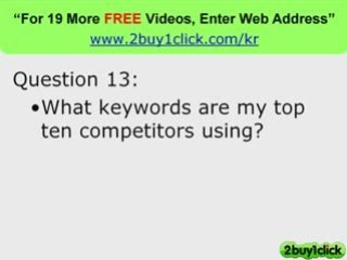Overture Keywords - FREE Q & A You Need to Know