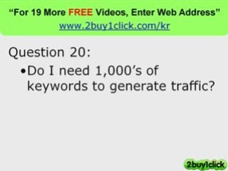 Keywords Analyzer - FREE Top 20 Q&A