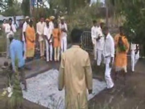 Marche sur le feu à Pierrefonds le 14/12/08.