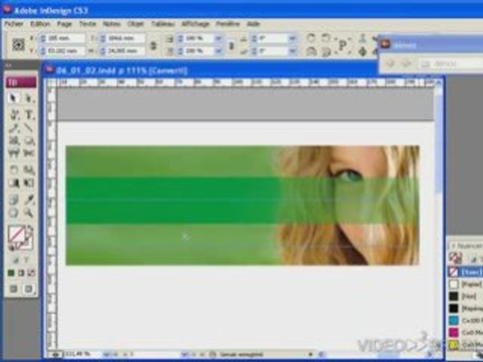 Adobe InDesign CS3 : Dégradé et transparence - Vidéo Dailymotion