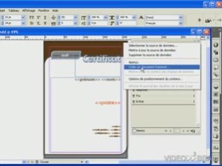 Adobe InDesign CS3 : Actualiser les fusions de données
