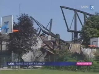 incendi au stade des marro 95500 GONESSE