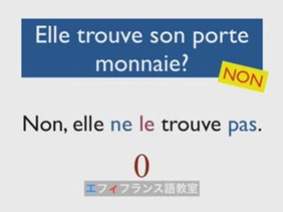 pronom le la les (代名詞）