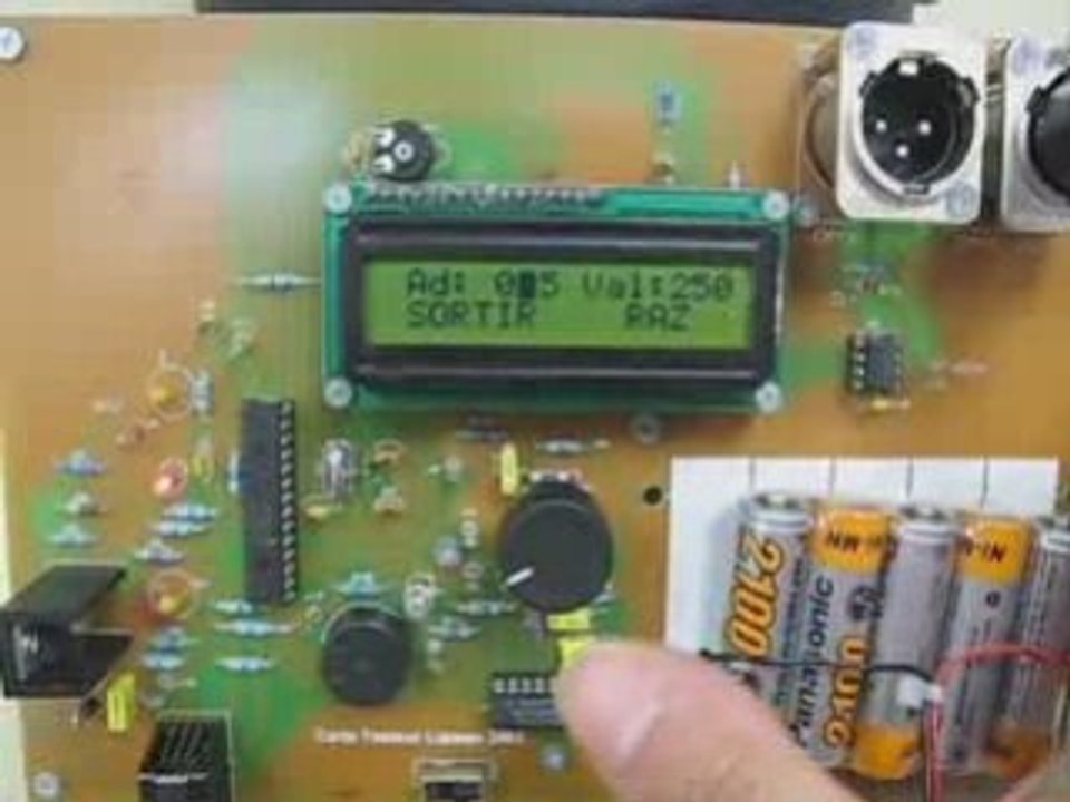 Carte Testeur DMX en émission