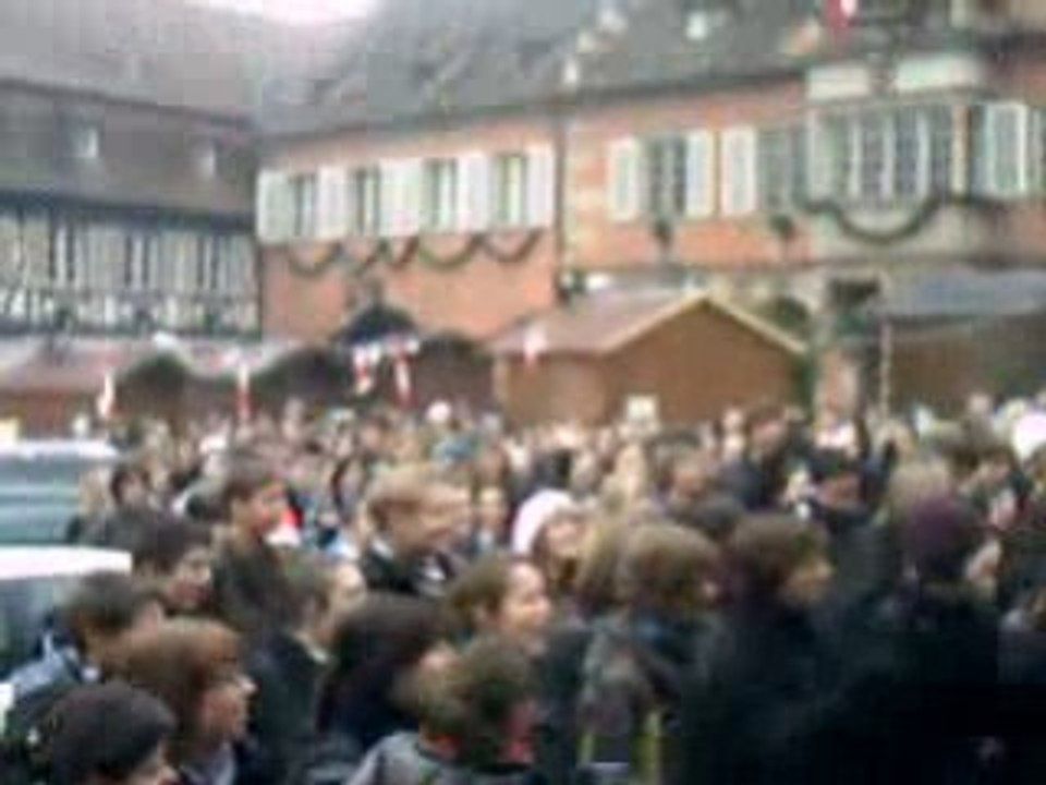 Manifestation à Barr contre la loi Darcos - 18 Décembre 2008