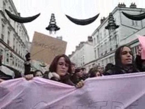 Manif lycéens Orléans 18122008