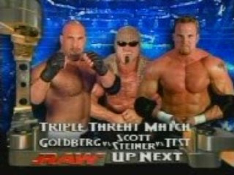 Scott Steiner vs Test vs Goldberg