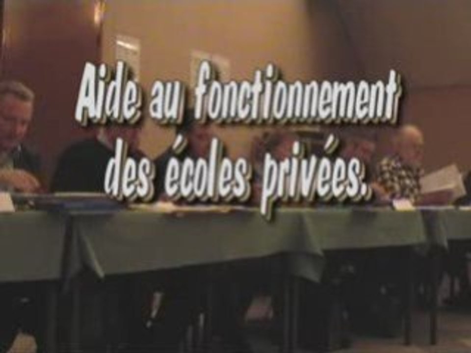 20081218 Aide au fonctionnement écoles privées