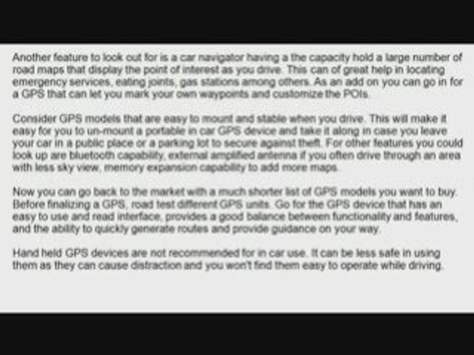 Considering a new GPS, Buying a GPS, download voices for GPS