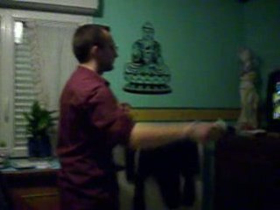 Moi jouant à la Wii