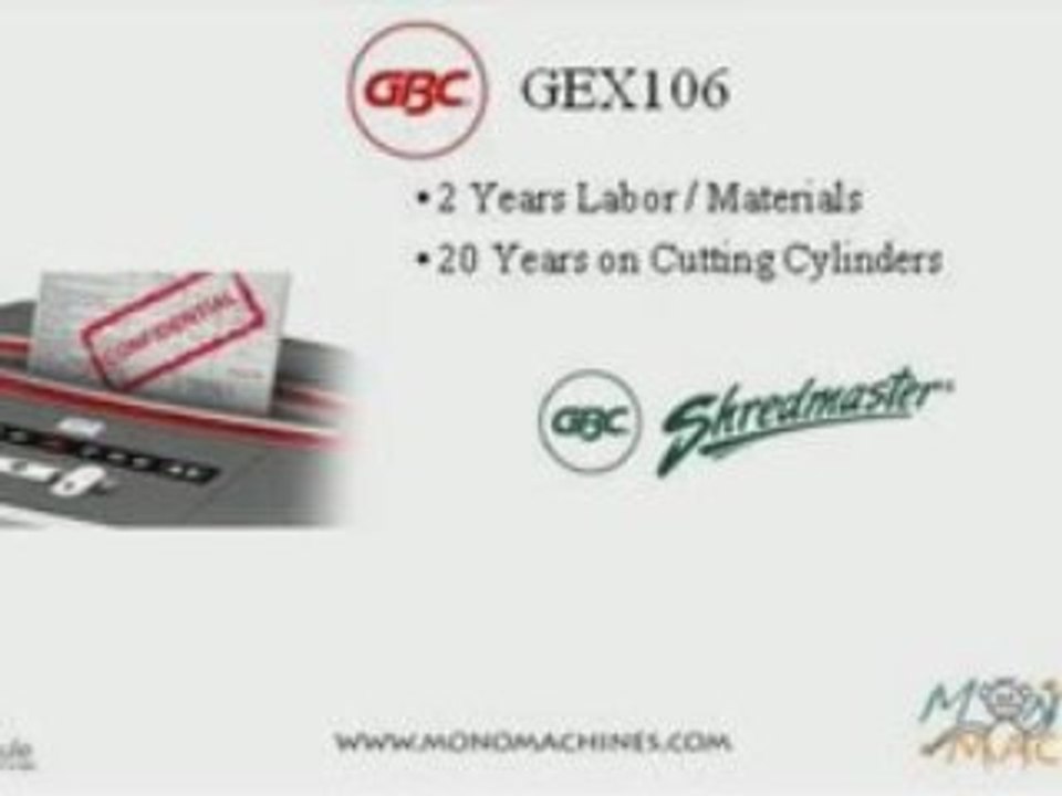 GBC ShredMaster GSX127 Jam Free Cross-Cut Shredder - Warrant