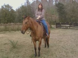 Making a income while horse back riding.  CRAZY, no really