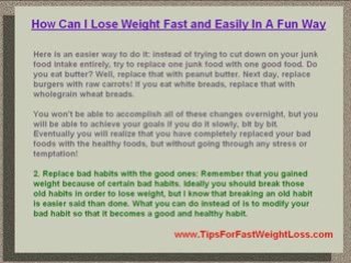 How To Loose Weight Fast Through 3 Simple Tips