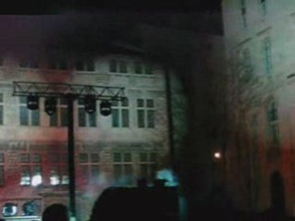 jeux de lumieres en musique à Marseille noel 2008