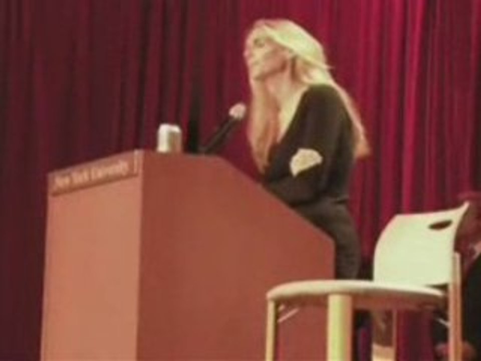 ann coulter speaks at  NYU