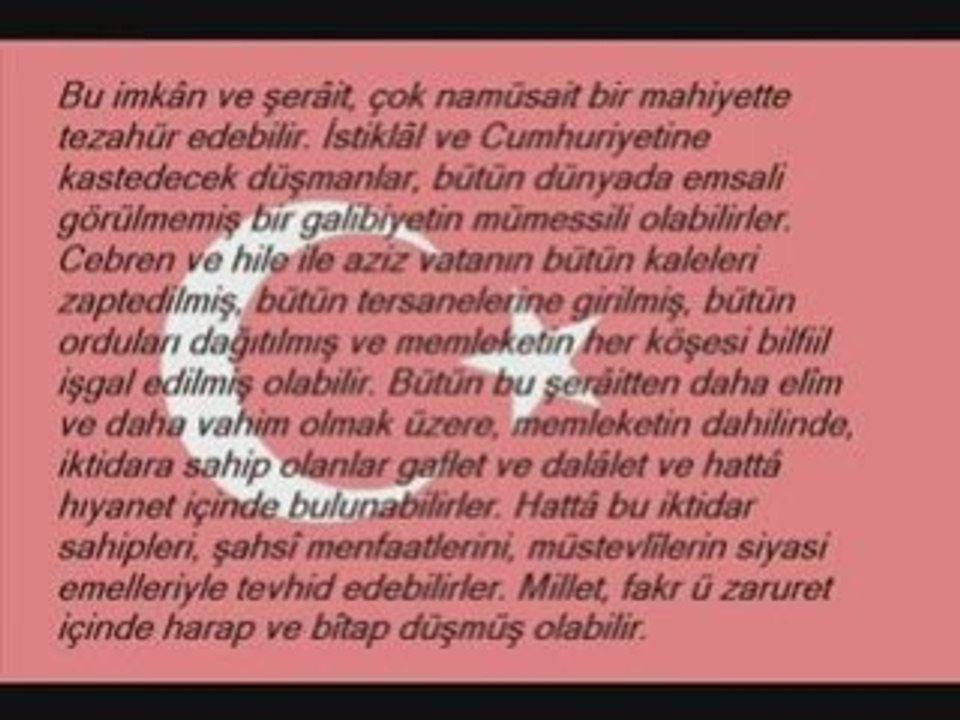 Mustafa Kemal ATATÜRK - Gençliğe Hitabe