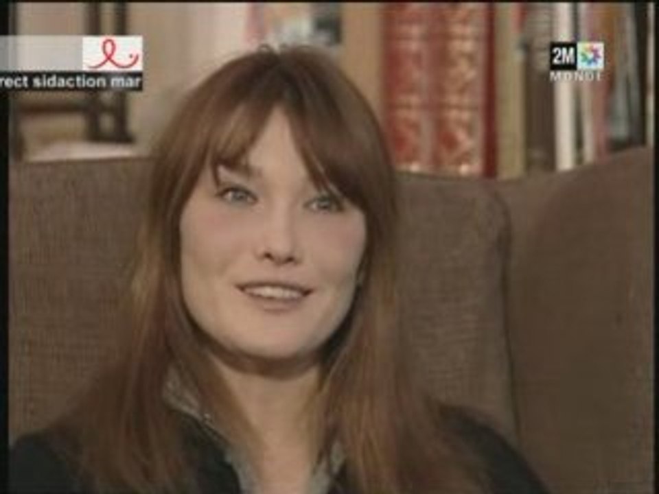 Carla Bruni Sarkozy - sidaction Maroc 2008 - [2m]