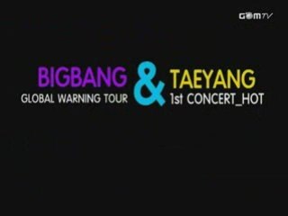 Big Bang - Global Warning & Taeyang Concert Promo