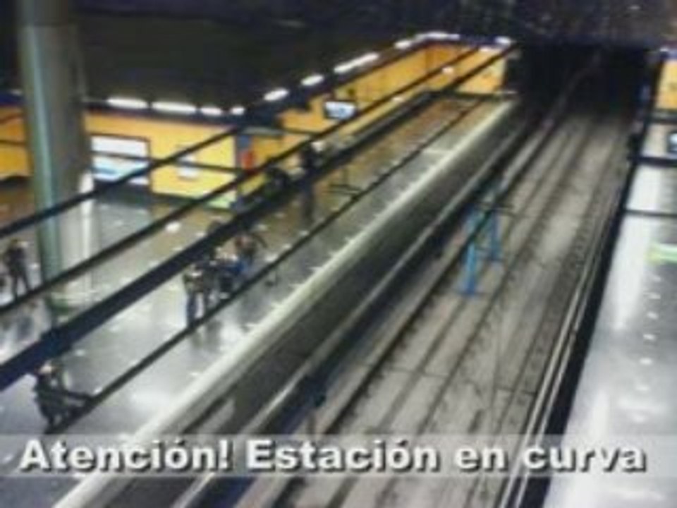 Estacion en curva-Madrid