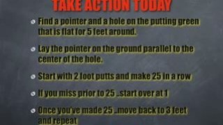 Golf Putting Instruction and Golf Putting Tips