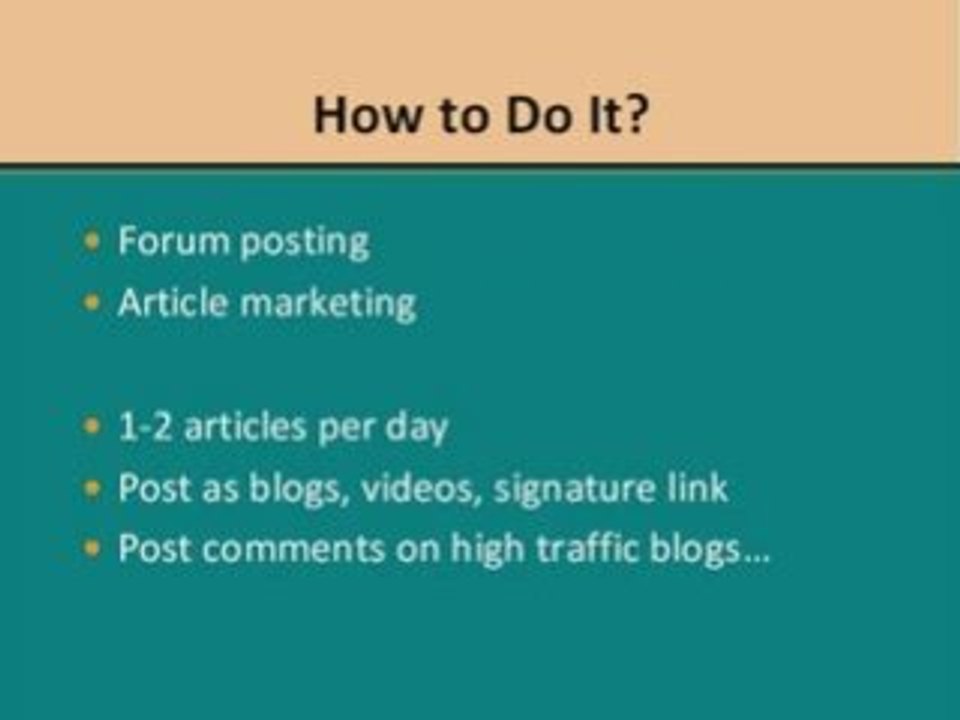 All You Need is One Marketing Success Every Day