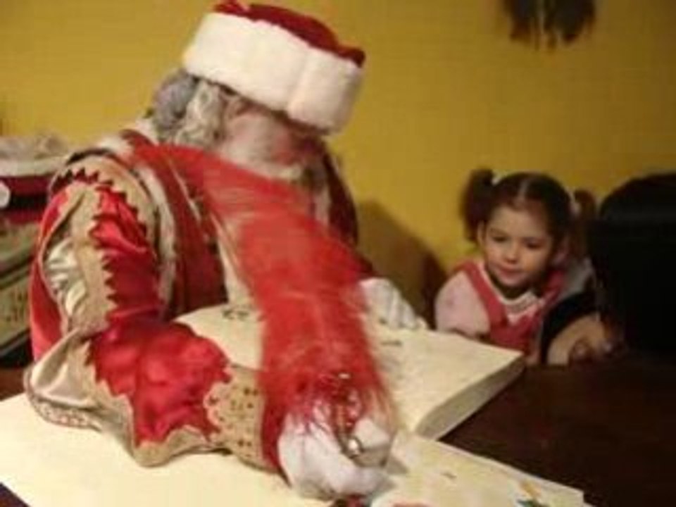 M'zelle Soleil rencontre le Père Noël