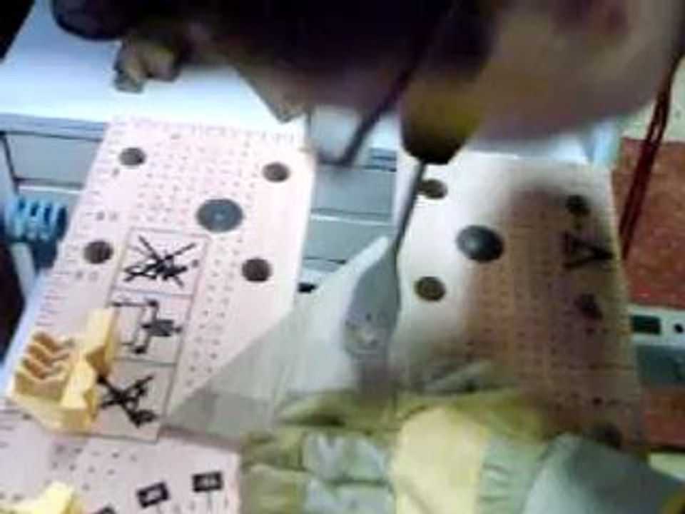 la création du trou