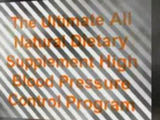High Blood Pressure Supplements Now Available