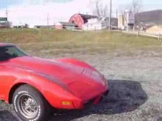1975 Red Corvette Black Leather Interior