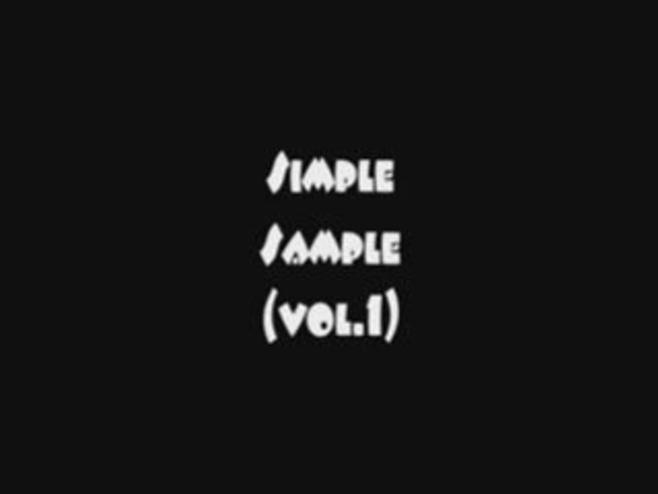 simple-sample I (funky drummer)