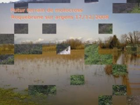 Roquebrune 17 décembre 2008 Motocross inondation Argens