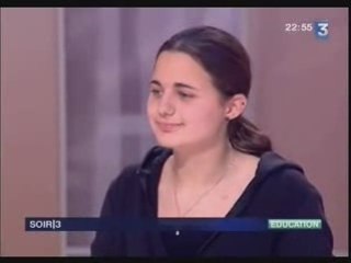 Lucie Bousser, au face à face de Soir 3 le 20/12/08