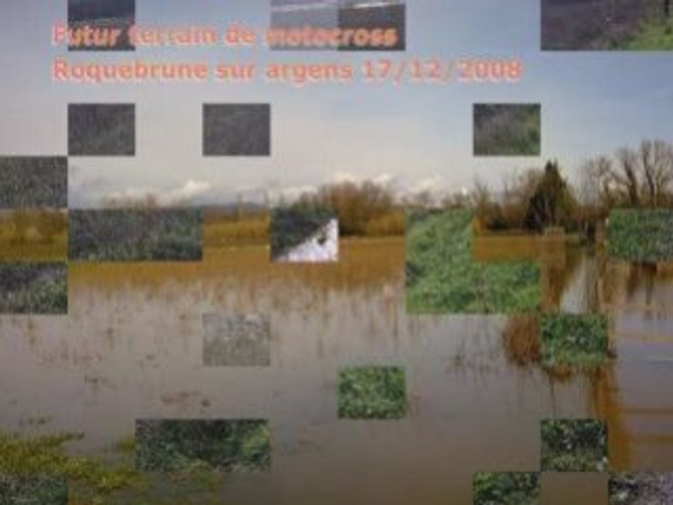Roquebrune 17 décembre 2008 Motocross inondation Argens