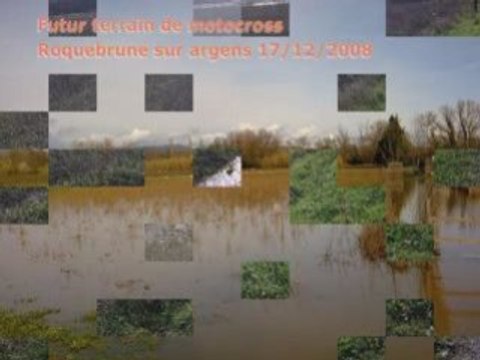 Roquebrune 17 décembre 2008 Motocross inondation Argens