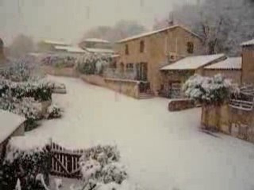 Snow in Provence 07.01.09