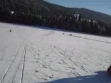 Descente en luge à Bois d'Amont