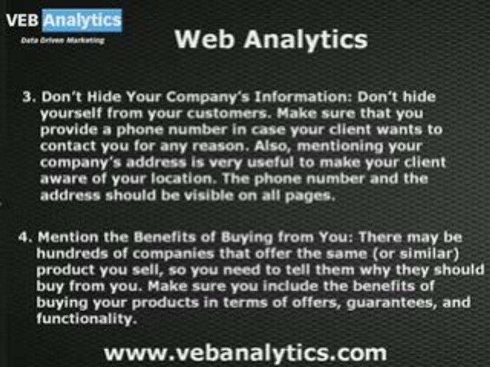 web analytics